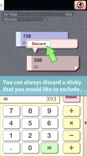 You can always discard a sticky that you would like to exclude.